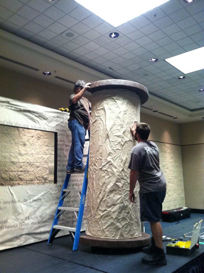 Installation of "The Bible " set Orlando 2012